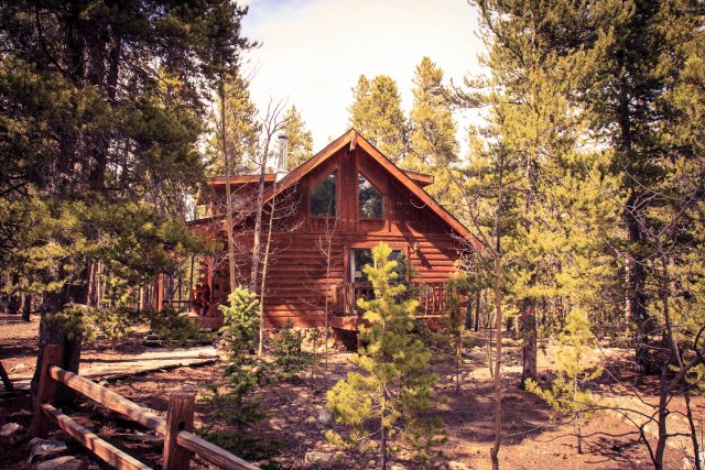 Outside of the cabin